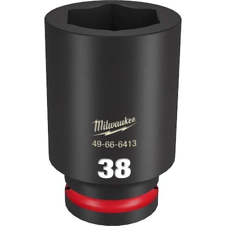 38mm SHOCKWAVE Impact Duty 3/4 in. Drive Deep Well 6 Point Impact Socket MPN:49-66-6413