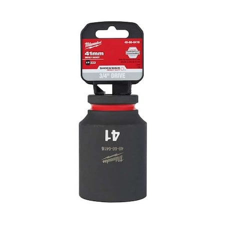 41mm SHOCKWAVE Impact Duty 3/4 in. Drive Deep Well 6 Point Impact Socket MPN:49-66-6416