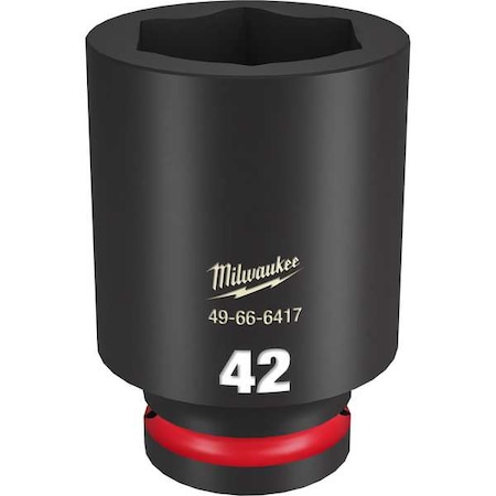 42mm SHOCKWAVE Impact Duty 3/4 in. Drive Deep Well 6 Point Impact Socket MPN:49-66-6417
