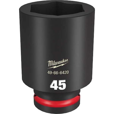45mm SHOCKWAVE Impact Duty 3/4 in. Drive Deep Well 6 Point Impact Socket MPN:49-66-6420