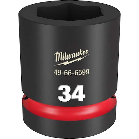34mm SHOCKWAVE Impact Duty 1 in. Drive Standard 6 Point Impact Socket MPN:49-66-6599