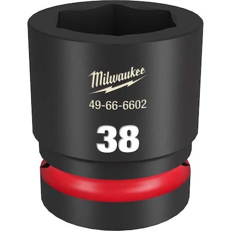 38mm SHOCKWAVE Impact Duty 1 in. Drive Standard 6 Point Impact Socket MPN:49-66-6602