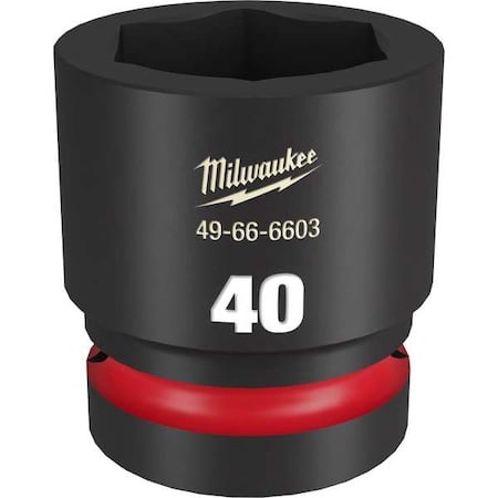 40mm SHOCKWAVE Impact Duty 1 in. Drive Standard 6 Point Impact Socket MPN:49-66-6603