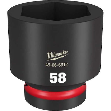 58mm SHOCKWAVE Impact Duty 1 in. Drive Standard 6 Point Impact Socket MPN:49-66-6612