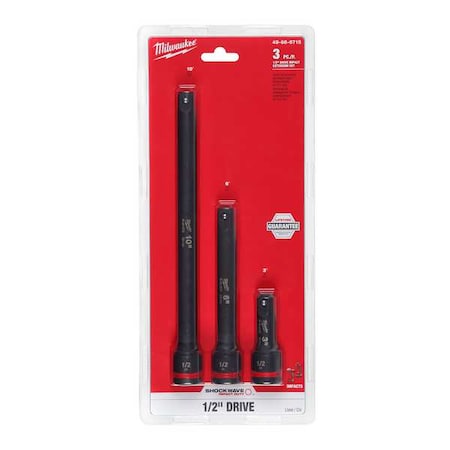 3 pc. SHOCKWAVE Impact Duty 1/2 in. Drive Extension Set MPN:49-66-6715