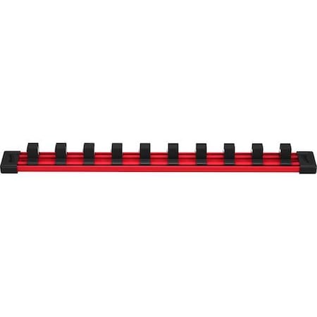 SocketRail, Blk, Red, Plastic, 1313/16in, 1PK MPN:49-66-6736