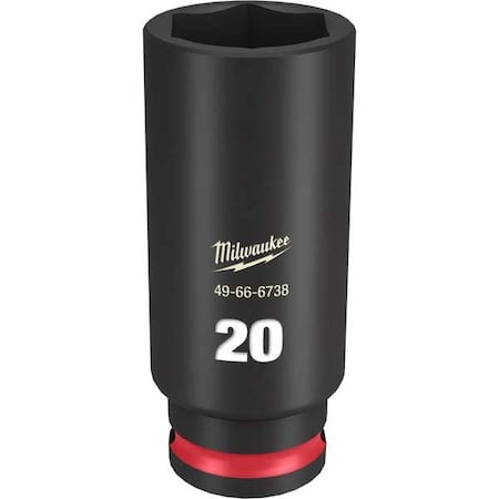 20mm SHOCKWAVE Impact Duty 3/8 in. Drive Deep Well 6 Point Socket MPN:49-66-6738