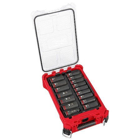 1/2 in Drive Socket Set Metric, SAE 16 Pieces 10 mm to 24 mm, Chrome MPN:49-66-6803