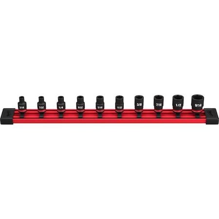 10 pc. SHOCKWAVE Impact Duty 1/4 in. Drive SAE Standard 6 Point Socket Set MPN:49-66-7000