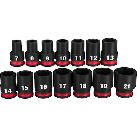 14 pc. SHOCKWAVE Impact Duty 3/8 in. Drive Metric Standard 6 Point Socket Set MPN:49-66-7007