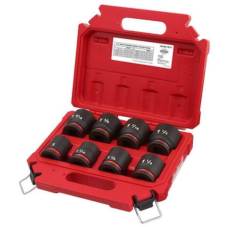8 pc. SHOCKWAVE Impact Duty 3/4 in. Drive SAE Standard 6 Point Socket Set MPN:49-66-7017
