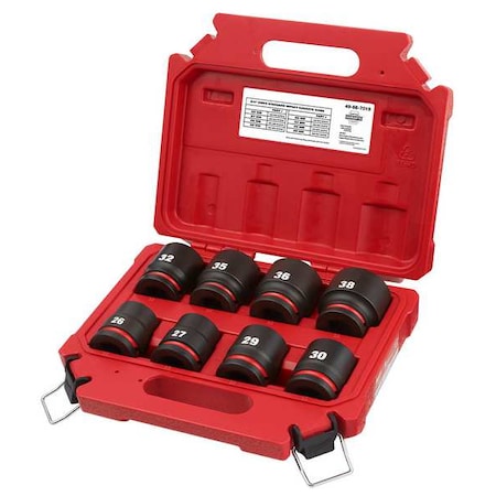 8 pc. SHOCKWAVE Impact Duty 3/4 in. Drive Metric Standard 6 Point Socket Set MPN:49-66-7019
