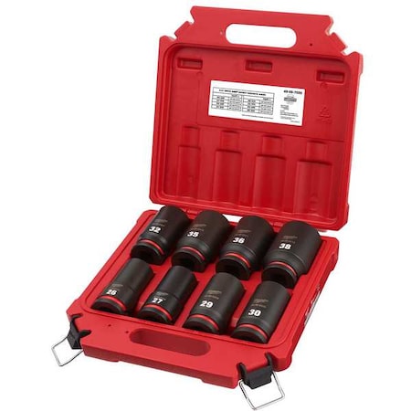 8 pc. SHOCKWAVE Impact Duty 3/4 in. Drive Metric Deep Well 6 Point Socket Set MPN:49-66-7020