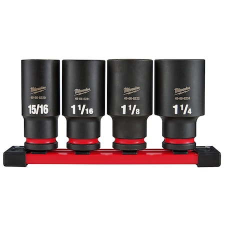 1/2 in Drive 6 Point Socket Set, SAE, 4 pcs MPN:49-66-7026