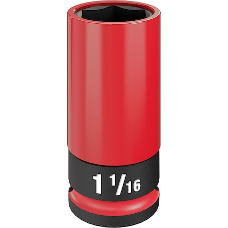 1/2 in Drive Lug Nut Wheel Socket Deep Socket, Black Phosphate, Lug Nut Wheel PLAS, 1 1/16 in Sz MPN:49-66-7815