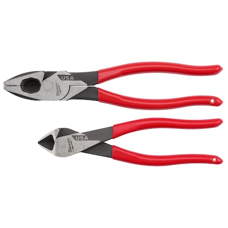 2PC Dipped Grip Cutting Pliers Set (USA) MPN:MT500-2