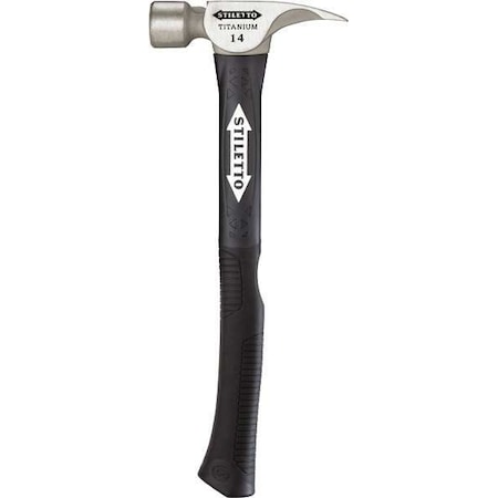 14 oz Titanium Smooth Face Hammer w/18
