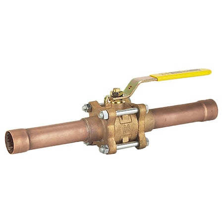 Manual 2-Way Ball Valve, NPT, Bronze MPN:17907S