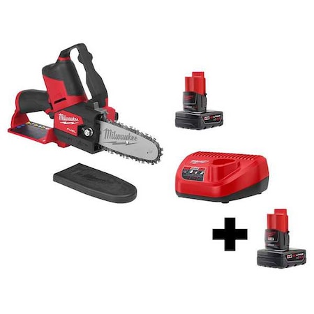 6 in L Cordless Battery-Powered Pole Saw Kit, Not Gas Powered, 4.0Ah, 4.0 Ah, Battery Included MPN:2527-21, 48-11-2440