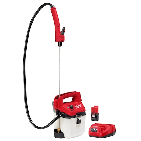1 gal Handheld Sprayer, Poly, 4 ft L Hose, 24 in L Wand, Adjustable Cone/ Fan Nozzle Spray Pattern MPN:2528-21G1