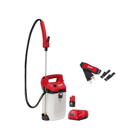 2 gal Sprayer Kit, Poly, 4 ft L Hose, 24 in L Wand, Adjustable Cone/ Fan Nozzle Spray Pattern MPN:2528-21G2, 49-16-2764