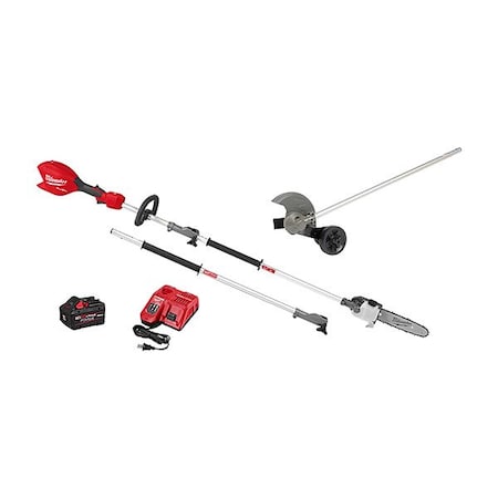 M18 FUEL Pole Saw Kit + QUIK-LOK Edger MPN:3016-21PS, 49-16-2718