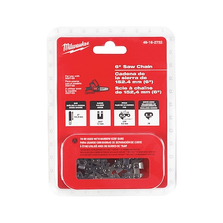 6 in. Replacement Chain for M12 HATCHET Pruning Saw MPN:49-16-2732