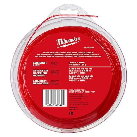 0.105 in x 180 ft. String Trimmer Line MPN:49-16-2800