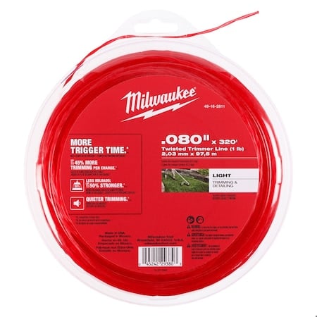 String Trimmer Line, Red, 1/16 in H MPN:49-16-2811