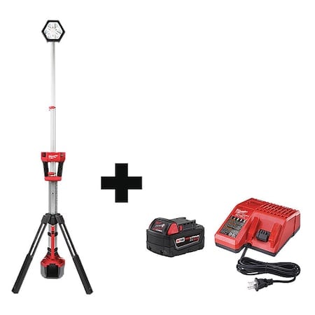 Cordless Tripod Light, Battery Incl MPN:2131-20, 48-59-1850
