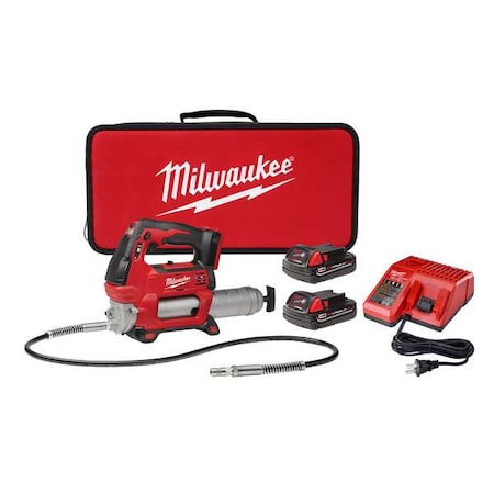 M18 2-Speed Grease Gun 2CT Battery Kit MPN:2646-22CT