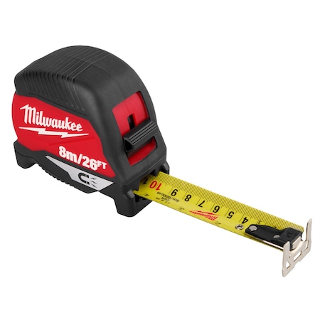 Tape Measure, 26 ft L Blade SAE MPN:48-22-1026M