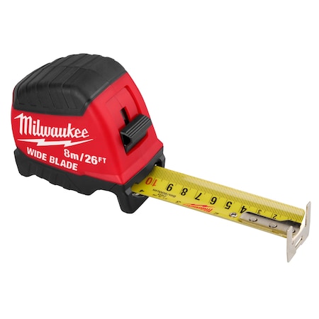 8m/26ft Wide Blade Tape Measure MPN:48-22-1226