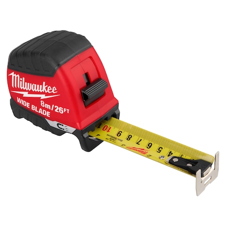 8m/26ft Wide Blade Magnetic Tape Measure MPN:48-22-1226M