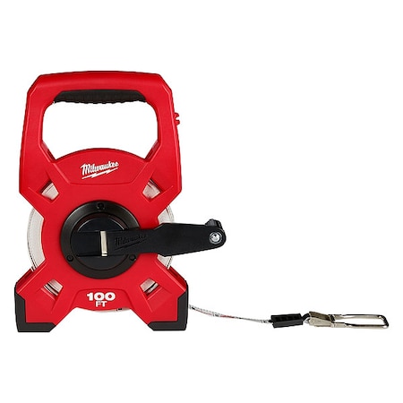 100 Ft Steel Open Reel Long Tape Measure MPN:48-22-5201