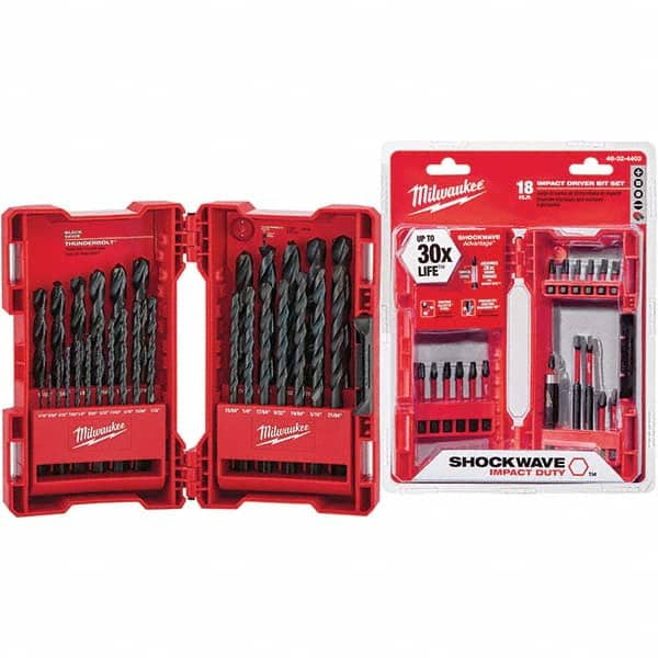 Drill Bit Set: Maintenance Length Drill Bits, 29 Pc, 0.0625