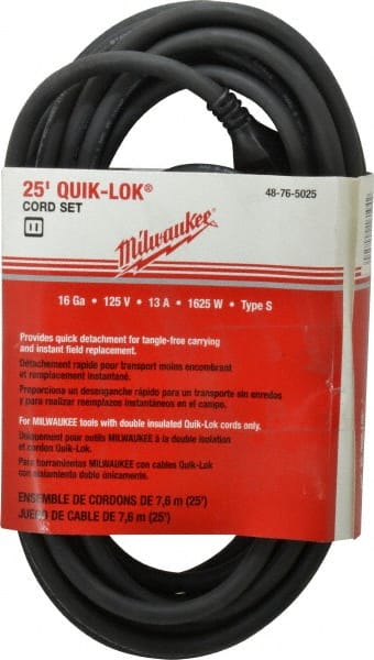 Power Drill Quik-Lok Cord Set: MPN:48-76-5025