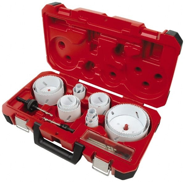 Master Electrician's Hole Saw Kit: 19 Pc, 3/4 to 4-3/4