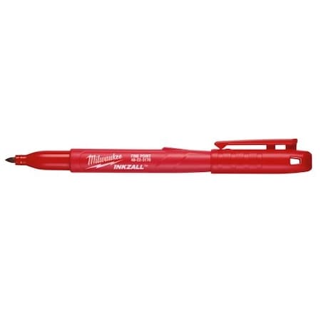 Ink Industrial Marker, Red, Bullet MPN:48-22-3170