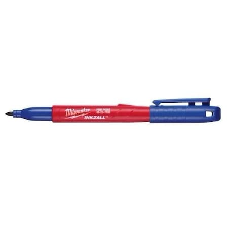 Ink Industrial Marker, Blue, Bullet MPN:48-22-3180