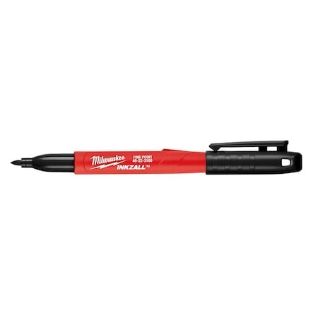 INKZALL 12PC Fine Point Black Marker MPN:48-22-3209