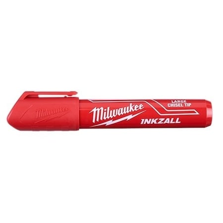 Ink Industrial Marker, Red, Chisel MPN:48-22-3256
