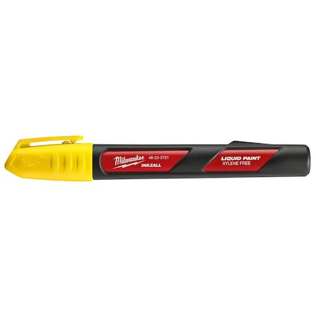 Liquid Paint Marker, Yellow, Acrylic MPN:48-22-3722