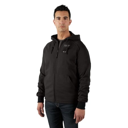 M12 Heated Hoodie Kit, Up to 8 hrs Heating Time, Includes: Battery/Charger, Black, Size XL MPN:306B-21XL