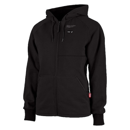 Women's Heated Hoodie, 336-21, 3 Settings, 8 hr Time, Zipper Closure, Black, Size XS MPN:336B-21XS