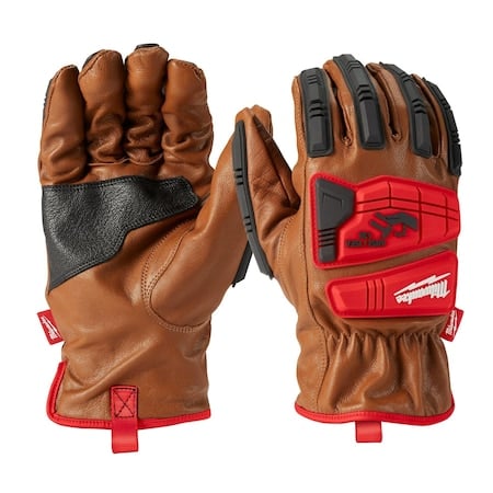 Impact Cut Level 3, Goatskin Leather Glov, Goatskin, Shirred Slip-On Cuff, Keystone Thumb, M MPN:48-22-8771