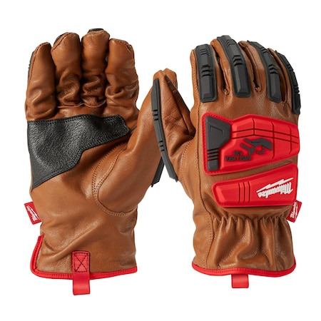 Impact Cut Level 3, Goatskin Leather Glov, Goatskin, Shirred Slip-On Cuff, Keystone Thumb, 2XL MPN:48-22-8774