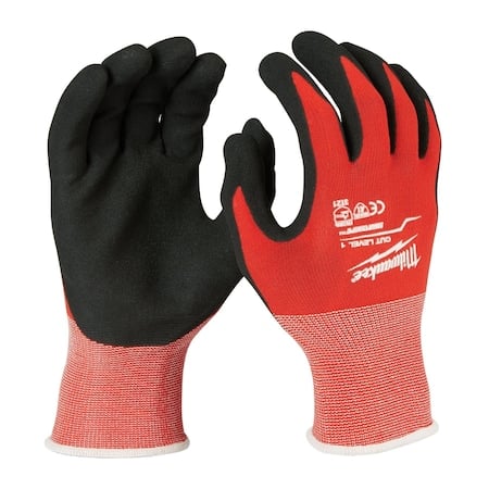 Cut-Resistant Coated Gloves, Cut Level A1, Nitrile, Sandy, S 1 PR MPN:48-22-8900