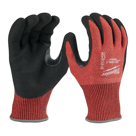 Cut-Resistant Coated Gloves, Cut Level A4, Dipped, Nitrile, Sandy, 2XL 1 PR MPN:48-22-8949