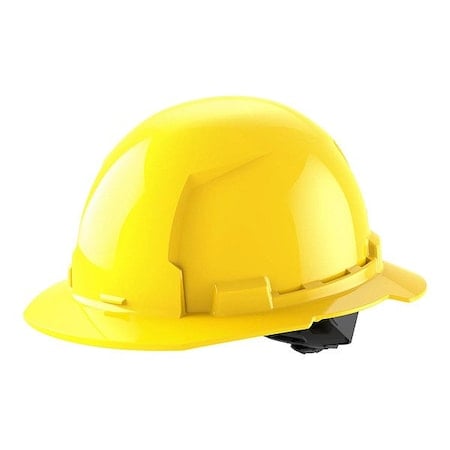 BOLT Yellow Full Brim Hard Hat w/4pt Ratcheting Suspension - Type 1, Class E MPN:48-73-1103